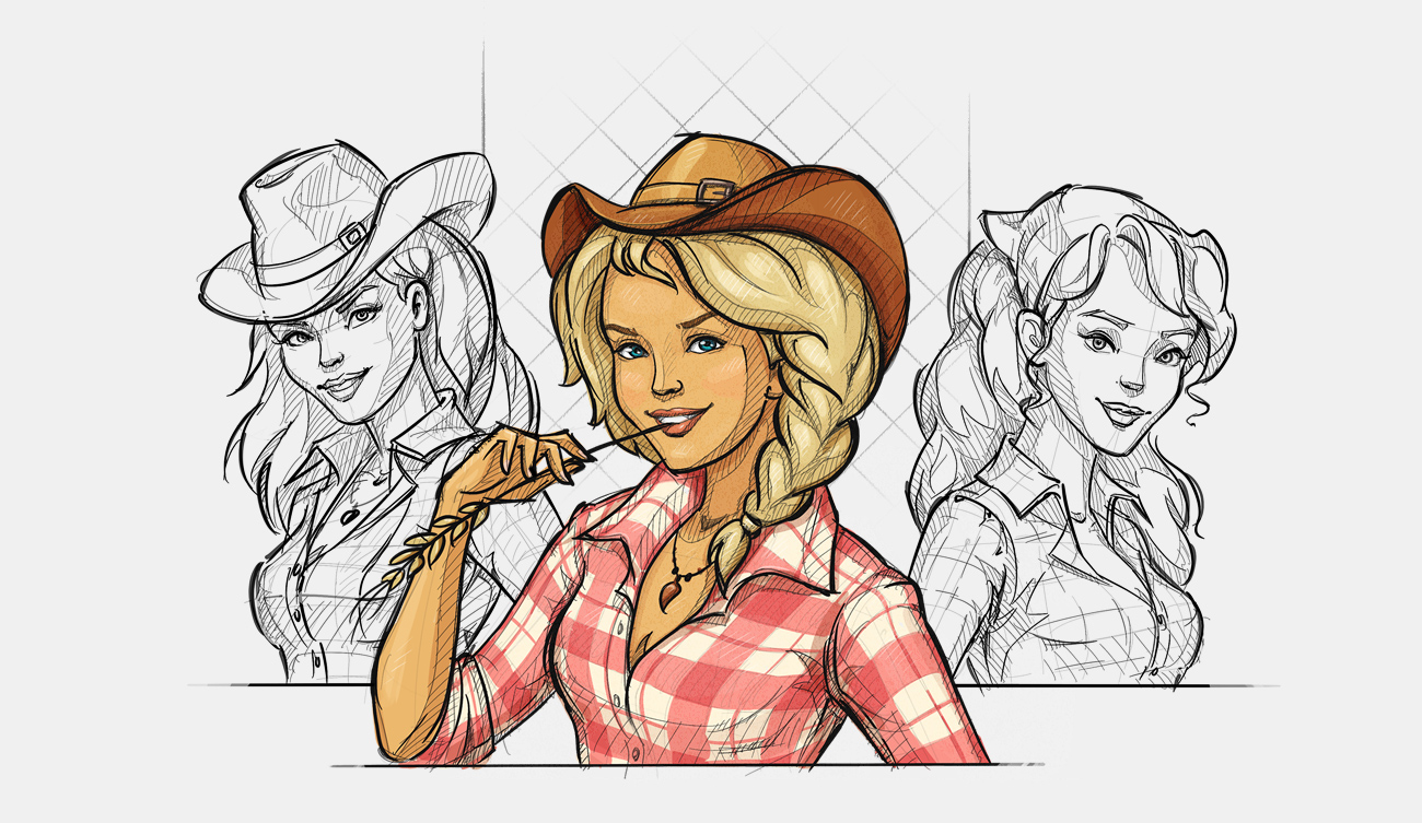 Neighbor Girl - Sketches